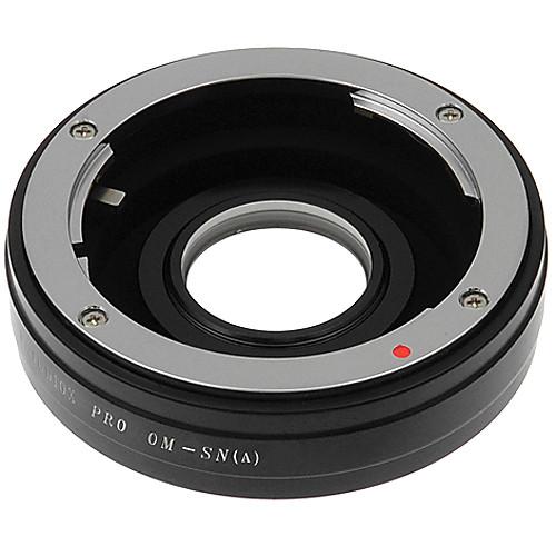 FotodioX Pro Lens Mount Adapter for Olympus OM Lens to Sony A Mount Camera