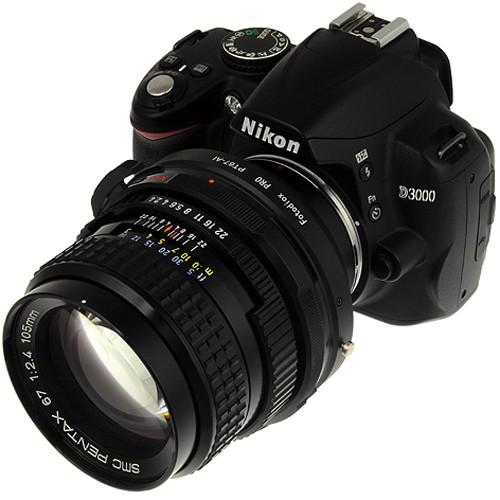 FotodioX Pro Lens Mount Adapter for Pentax 67 Lens to Nikon F Mount Camera