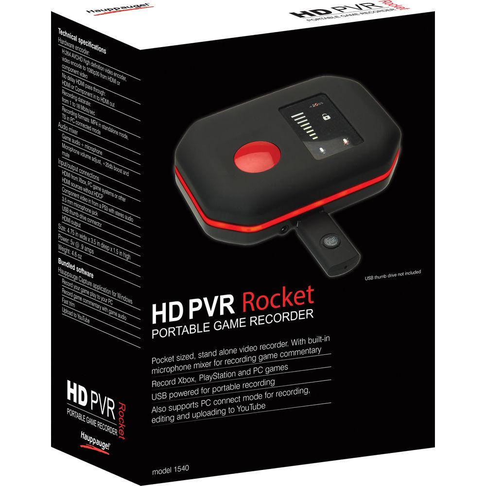 Hauppauge HD PVR Rocket Portable HD Game Recorder