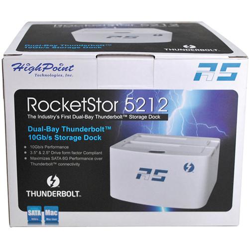 HighPoint RocketStor RS5212 Thunderbolt Storage Dock