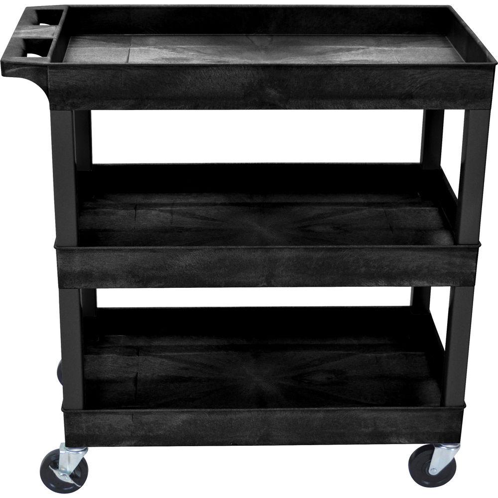Luxor 32 x 18" Three-Shelf Utility Cart