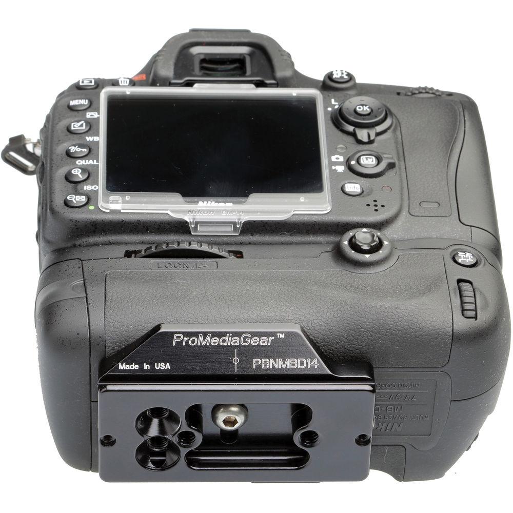 ProMediaGear Bracket Plate for Nikon D600 with MB-D14 Grip