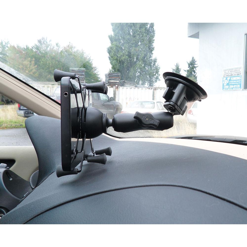 RAM MOUNTS Twist Lock Suction Cup Mount with Universal X-Grip Cradle for 7" Tablets