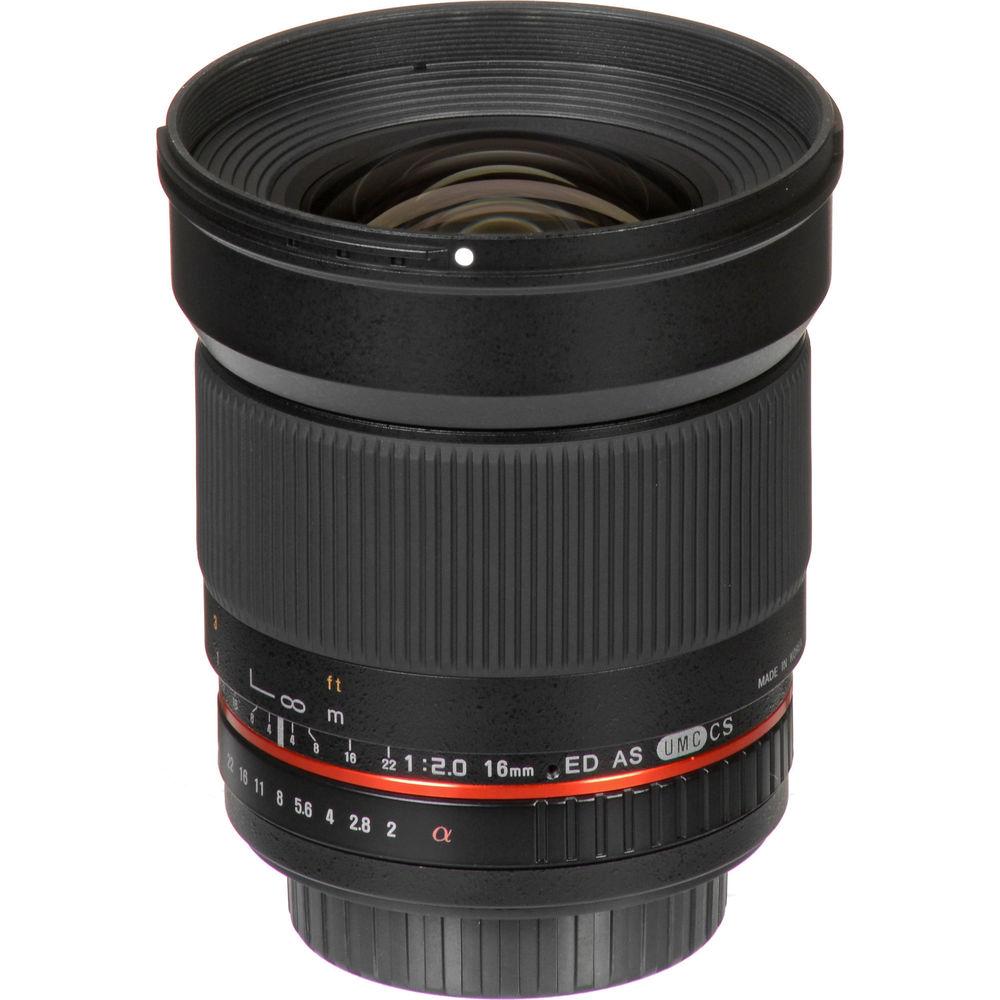Rokinon 16mm f 2.0 ED AS UMC CS Lens for Nikon F Mount