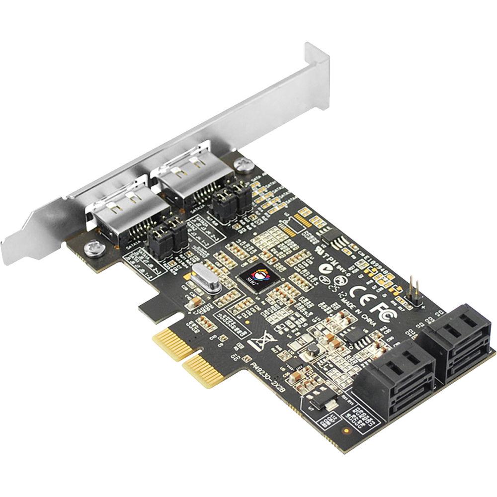 SIIG 4-Port SATA 6 Gb s Dual Profile Hybrid PCIe Controller