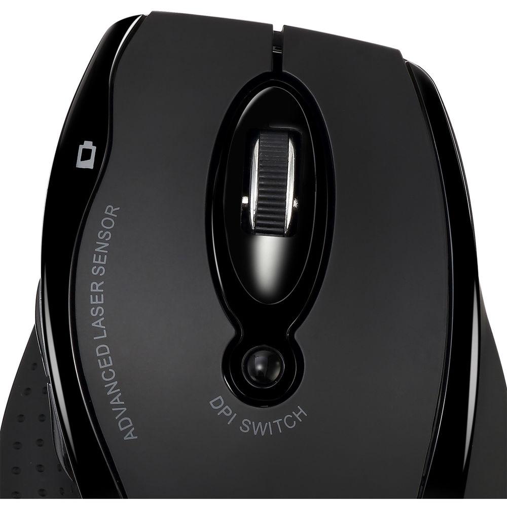 Adesso 2.4 GHz Wireless Ergonomic Laser Mouse