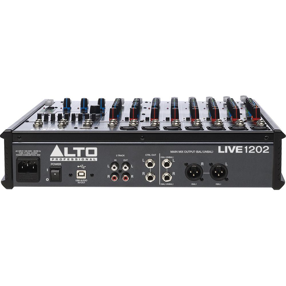 Alto Professional Live 1202 12-Channel Sound Reinforcement USB Mixer with Effects