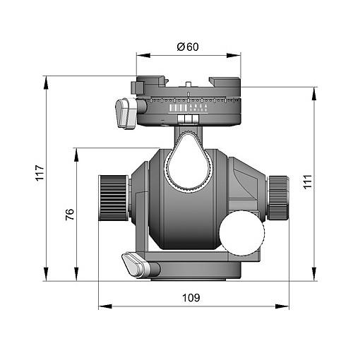 Arca-Swiss d4 Tripod Head with a MonoballFix Quick Release