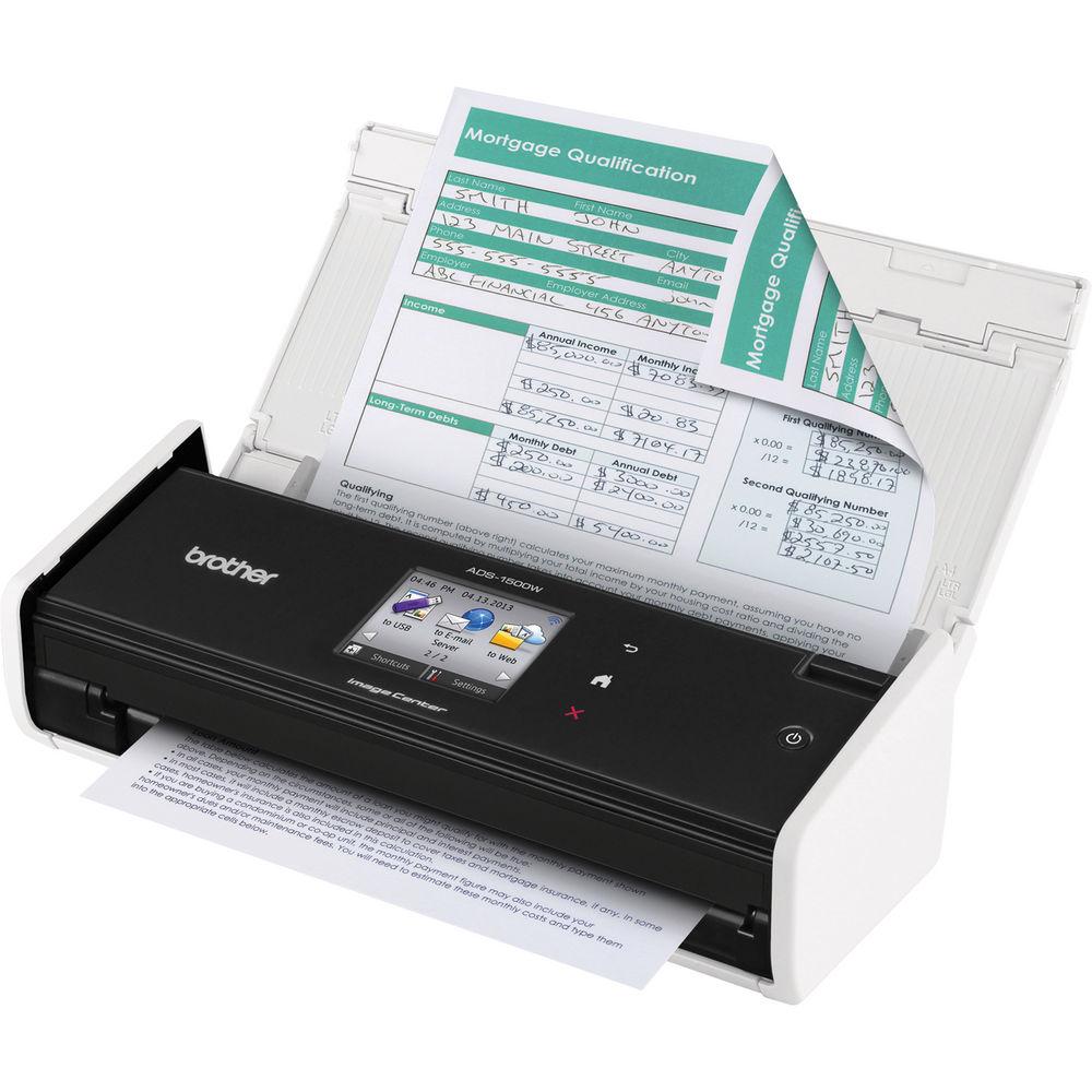 Brother ADS-1500w Wireless Document Scanner