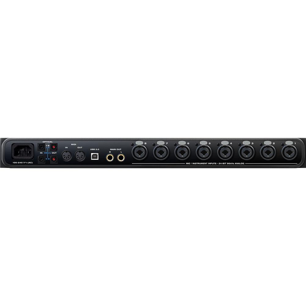 MOTU 8pre 16x12 USB Audio Interface with 8 Mic Inputs and Optical Expansion