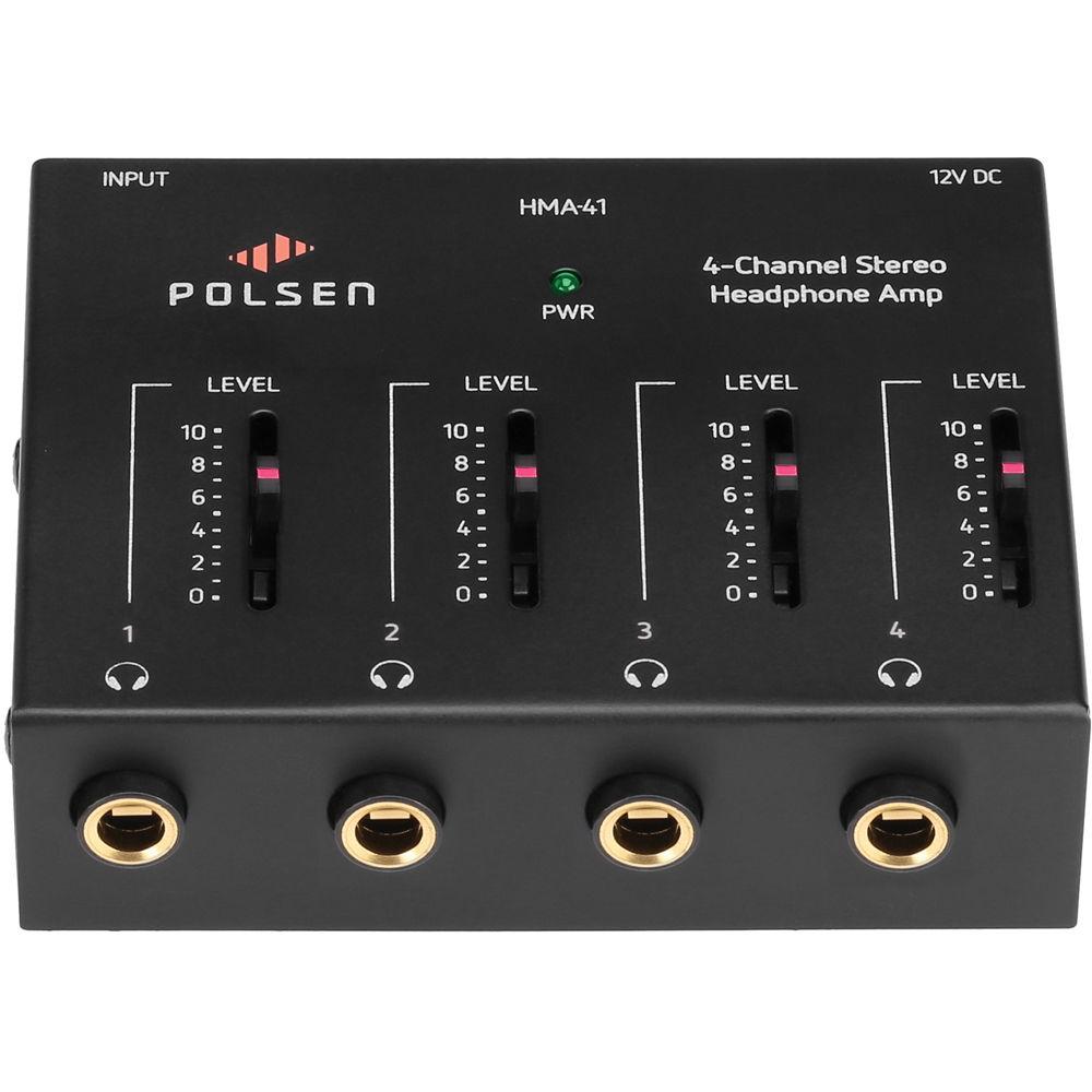 Polsen HMA-41 4-Channel Stereo Headphone Amplifier
