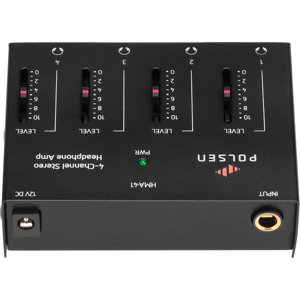 Polsen HMA-41 4-Channel Stereo Headphone Amplifier