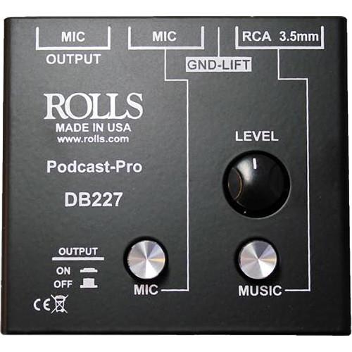 Rolls Podcast Pro Microphone Source Passive Mixer