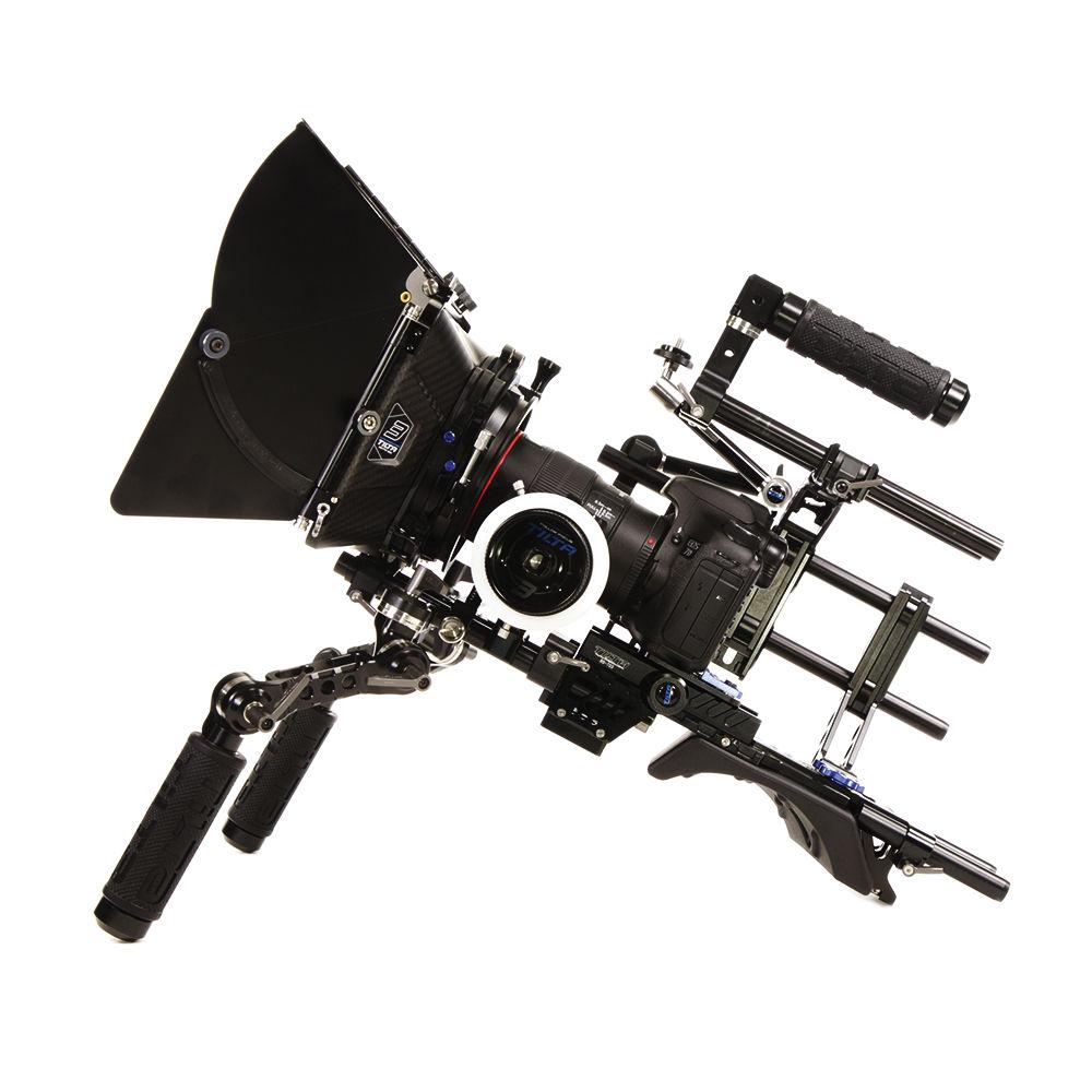 Tilta Universal Shoulder Rig, Baseplate w Shoulder Pad, 4x4 Carbon Fiber Matte Box & FF Unit