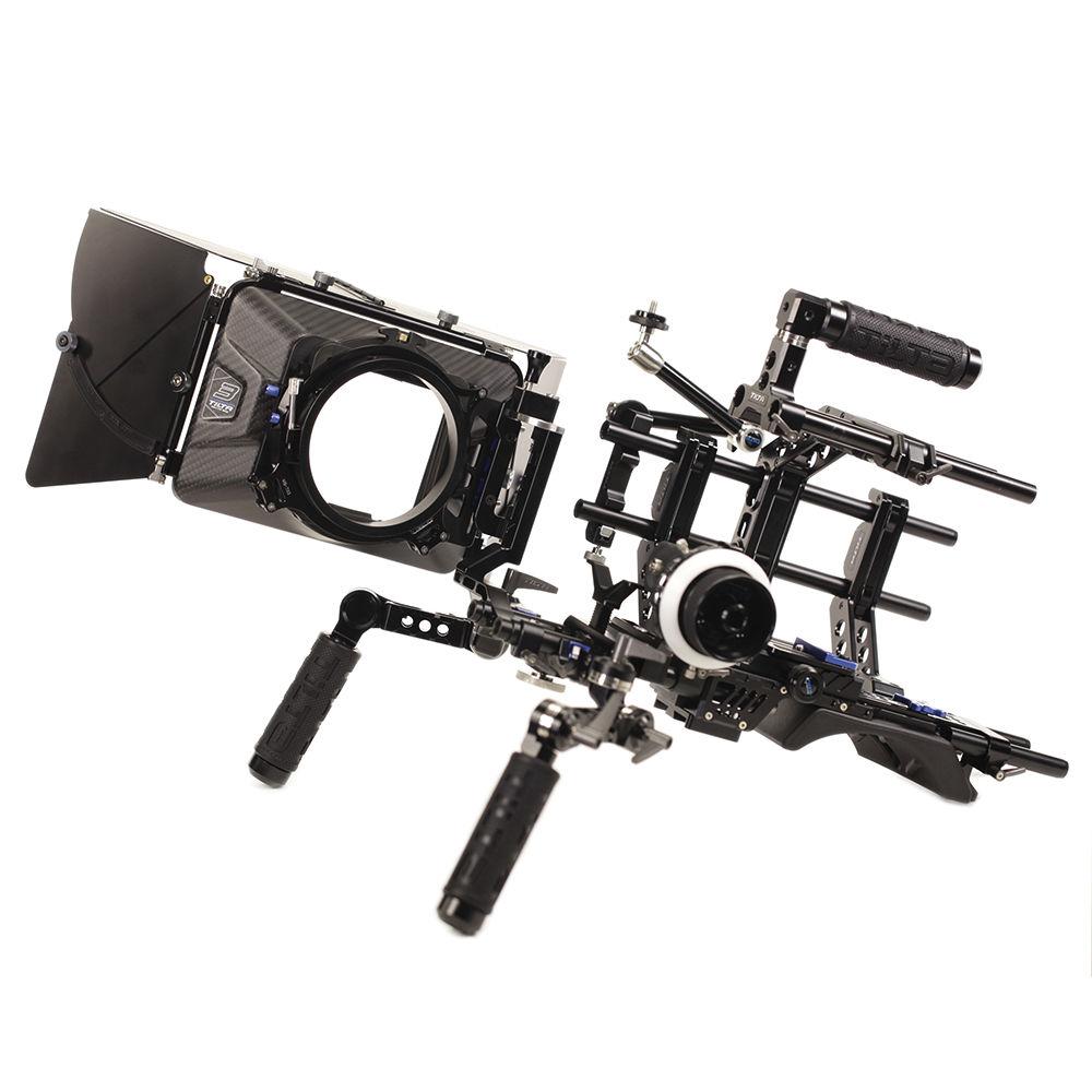Tilta Universal Shoulder Rig, Baseplate w Shoulder Pad, 4x4 Carbon Fiber Matte Box & FF Unit