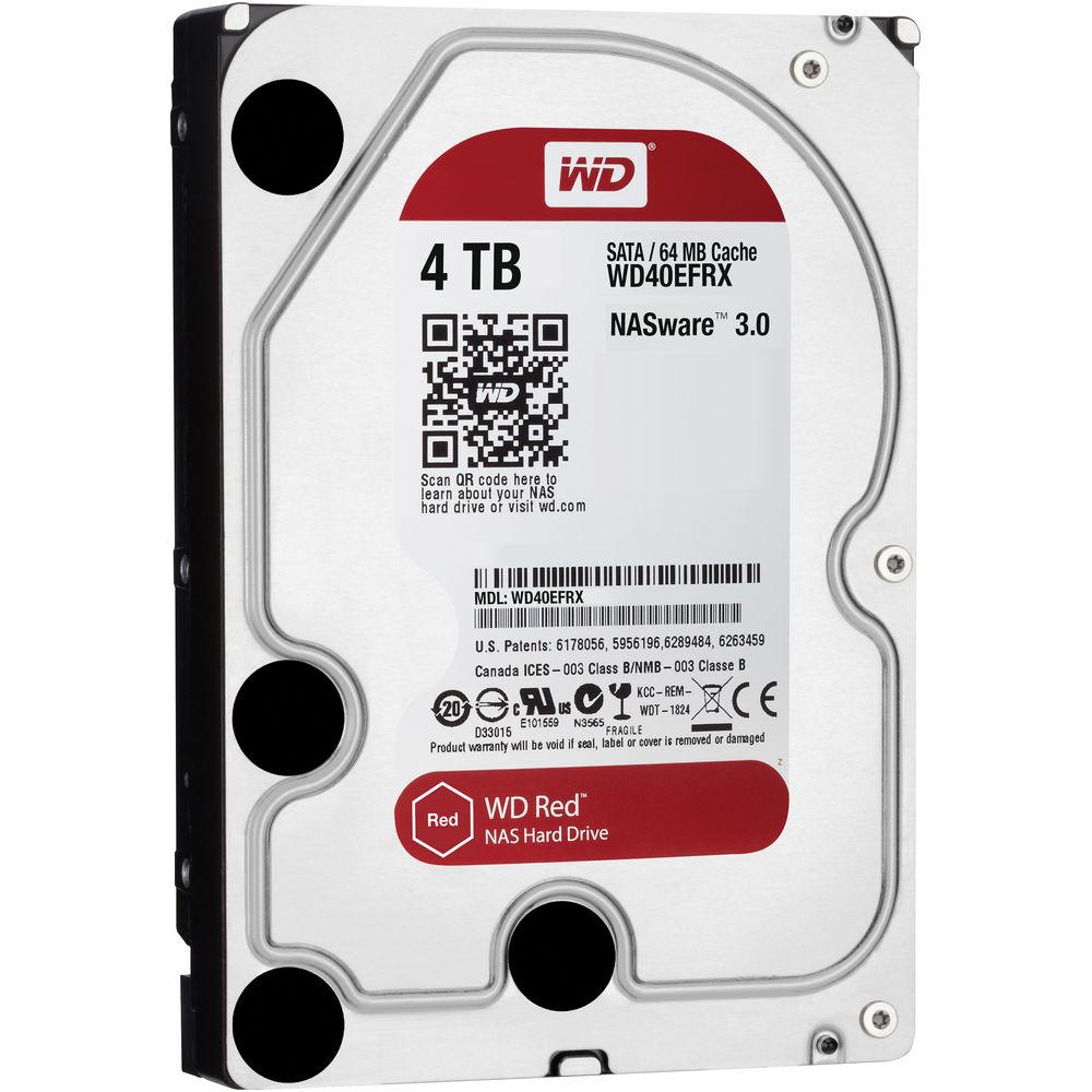 WD 4TB Red 5400 rpm SATA III 3.5" Internal NAS HDD