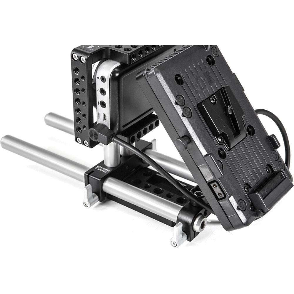 Wooden Camera V-Mount Plate for Blackmagic Pocket Camera