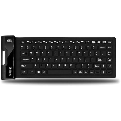 Adesso 87-Keys Antimicrobial Waterproof Flexible Keyboard