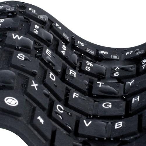 Adesso 87-Keys Antimicrobial Waterproof Flexible Keyboard