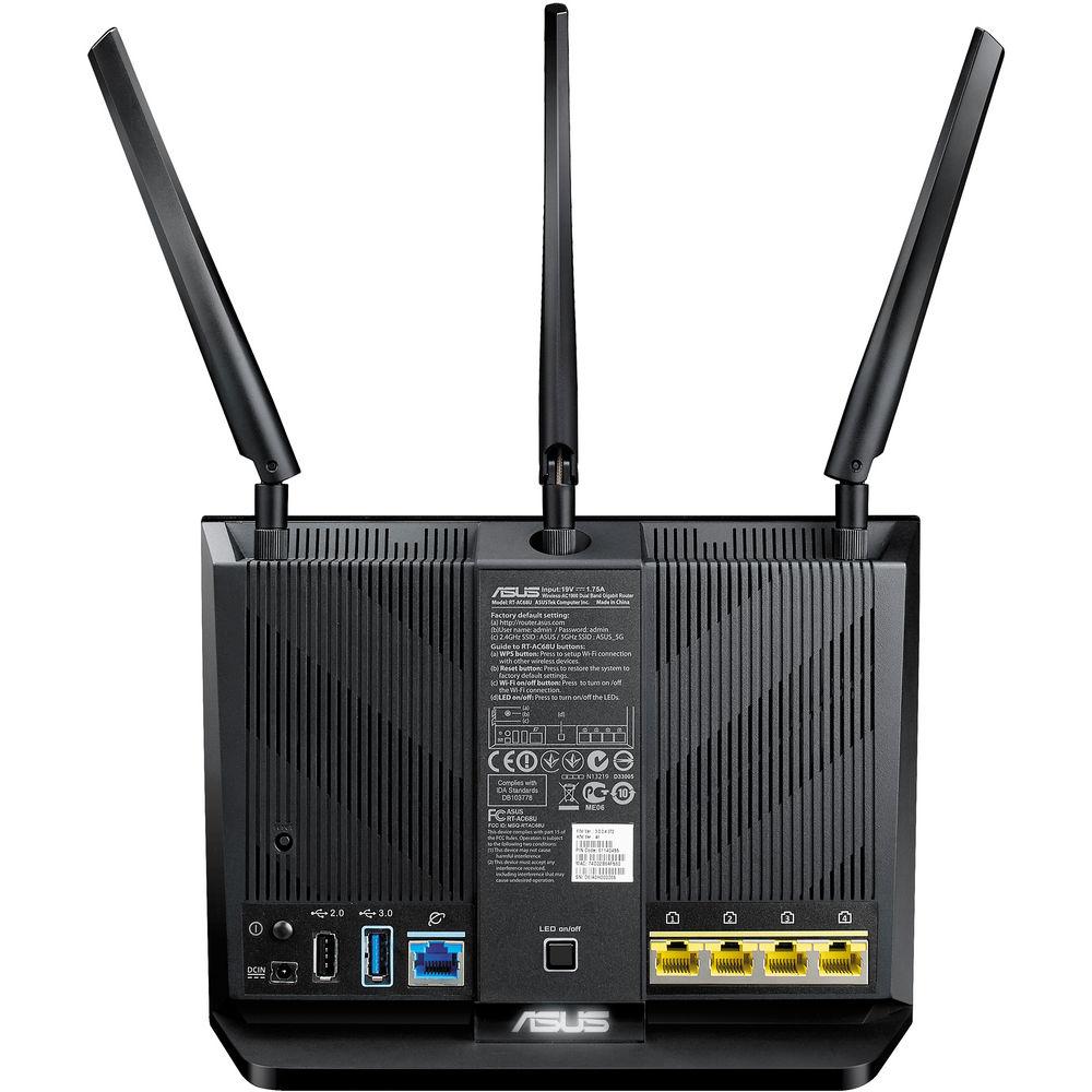 ASUS RT-AC68U Dual-Band Wireless-AC1900 Gigabit Router