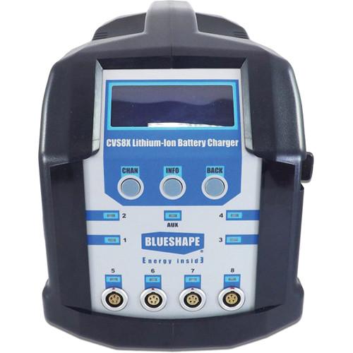 BLUESHAPE 8-Channel Charger & Monitoring Utility for V-Mount Lithium-Ion Batteries