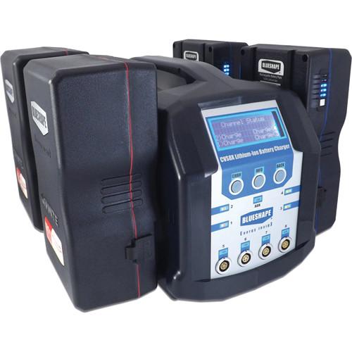 BLUESHAPE 8-Channel Charger & Monitoring Utility for V-Mount Lithium-Ion Batteries
