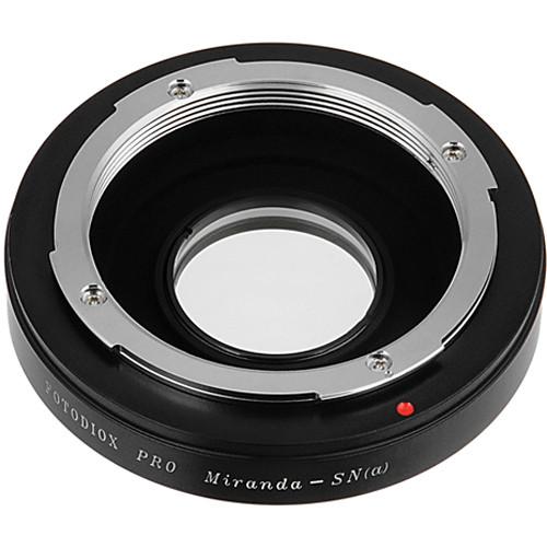 FotodioX Pro Lens Mount Adapter for Miranda Lens to Sony A Mount Camera