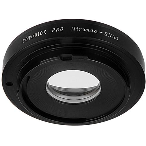 FotodioX Pro Lens Mount Adapter for Miranda Lens to Sony A Mount Camera