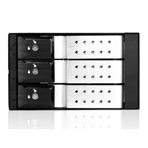 iStarUSA 2 x 5.25" to 3 x 3.5"SAS SATA 6 Gb s Trayless Hot-Swap Cage
