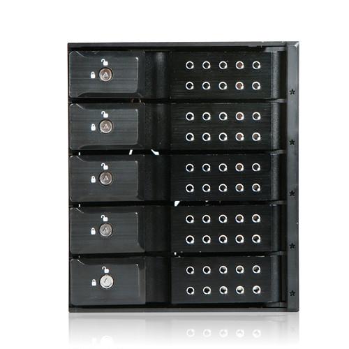 iStarUSA 3x 5.25" to 5x 3.5" Trayless SAS SATA 6.0 Gb s Hot-Swap Cage