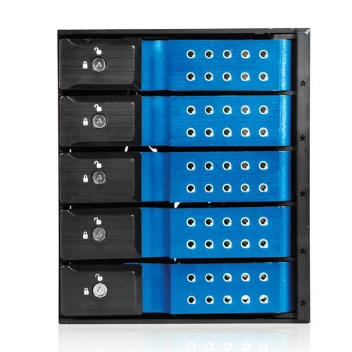 iStarUSA 3x 5.25" to 5x 3.5" Trayless SAS SATA 6.0 Gb s Hot-Swap Cage