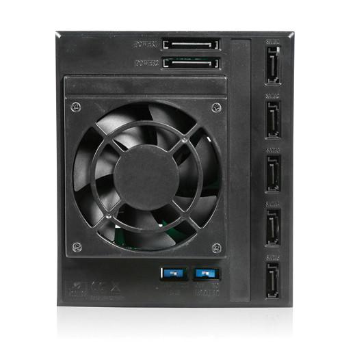 iStarUSA 3x 5.25" to 5x 3.5" Trayless SAS SATA 6.0 Gb s Hot-Swap Cage