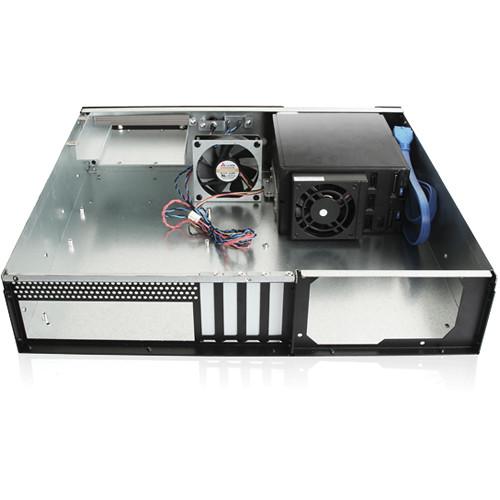 iStarUSA D-230HN-T 2U Compact 3 x 3.5" Bay Trayless Hotswap microATX Rackmount Chassis