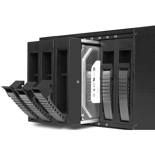 iStarUSA D-350HB-T 3 RU Compact 5 x 3.5" Bay Hotswap microATX Rackmount Chassis