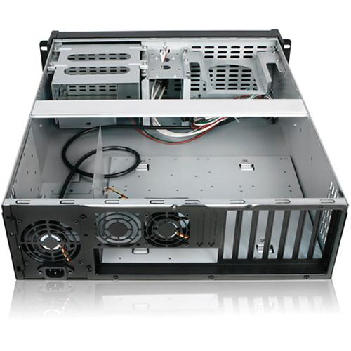 iStarUSA D Storm Series 3U Compact Stylish Rackmount Chassis with Front-Mounted ATX Power Supply