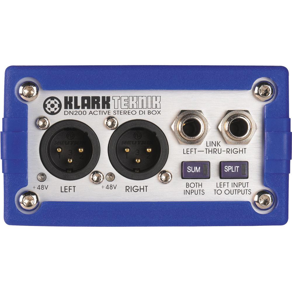 Klark Teknik DN200 Active Stereo DI Box