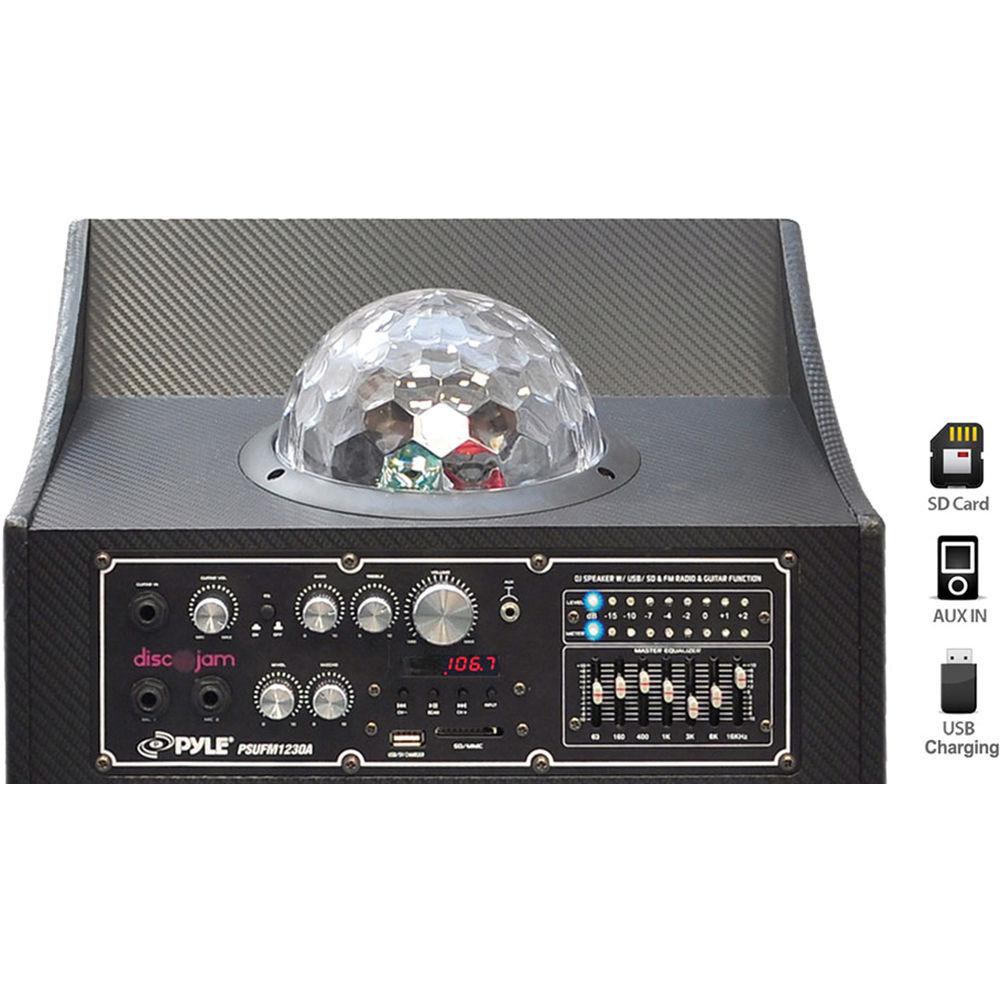 Pyle Pro PSUFM1230A 12" 2-Way 1000 Watt Powered Disco Jam Speaker
