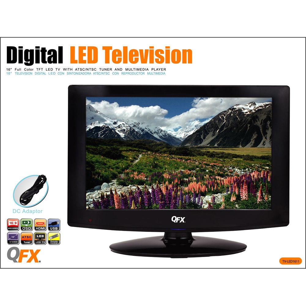 QFX 15.6" LED TV with ATSC NTSC TV Tuner