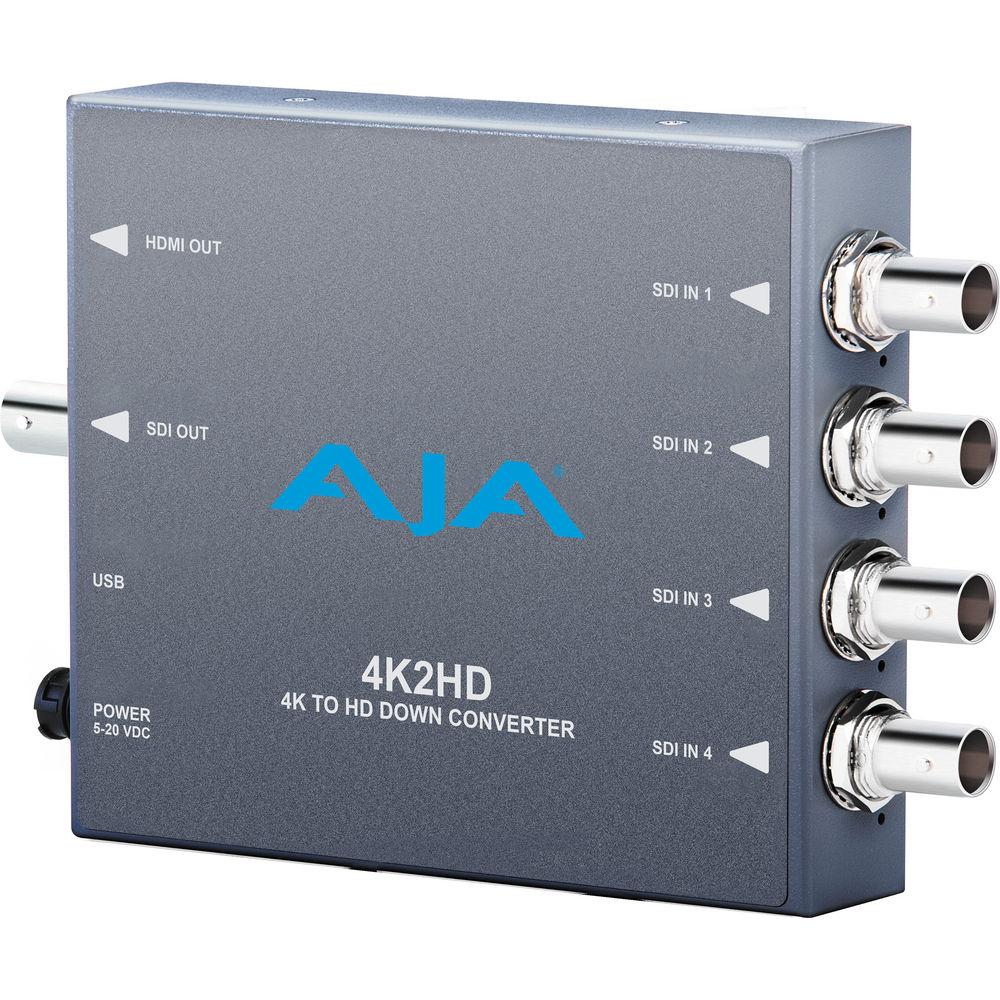 AJA 4K2HD 4K UHD to 3G HD SD-SDI and HDMI Downconverter