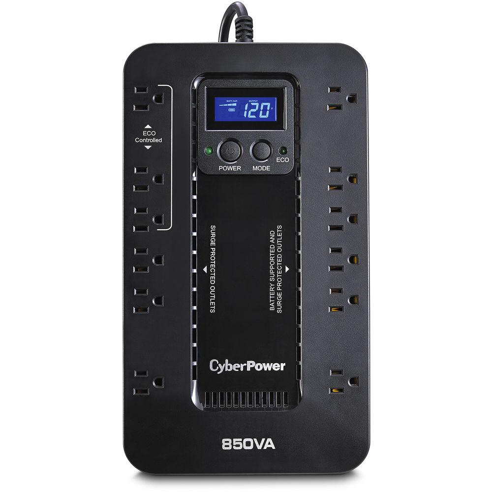 CyberPower EC850LCD Ecologic Series Uninterruptible Power Supply