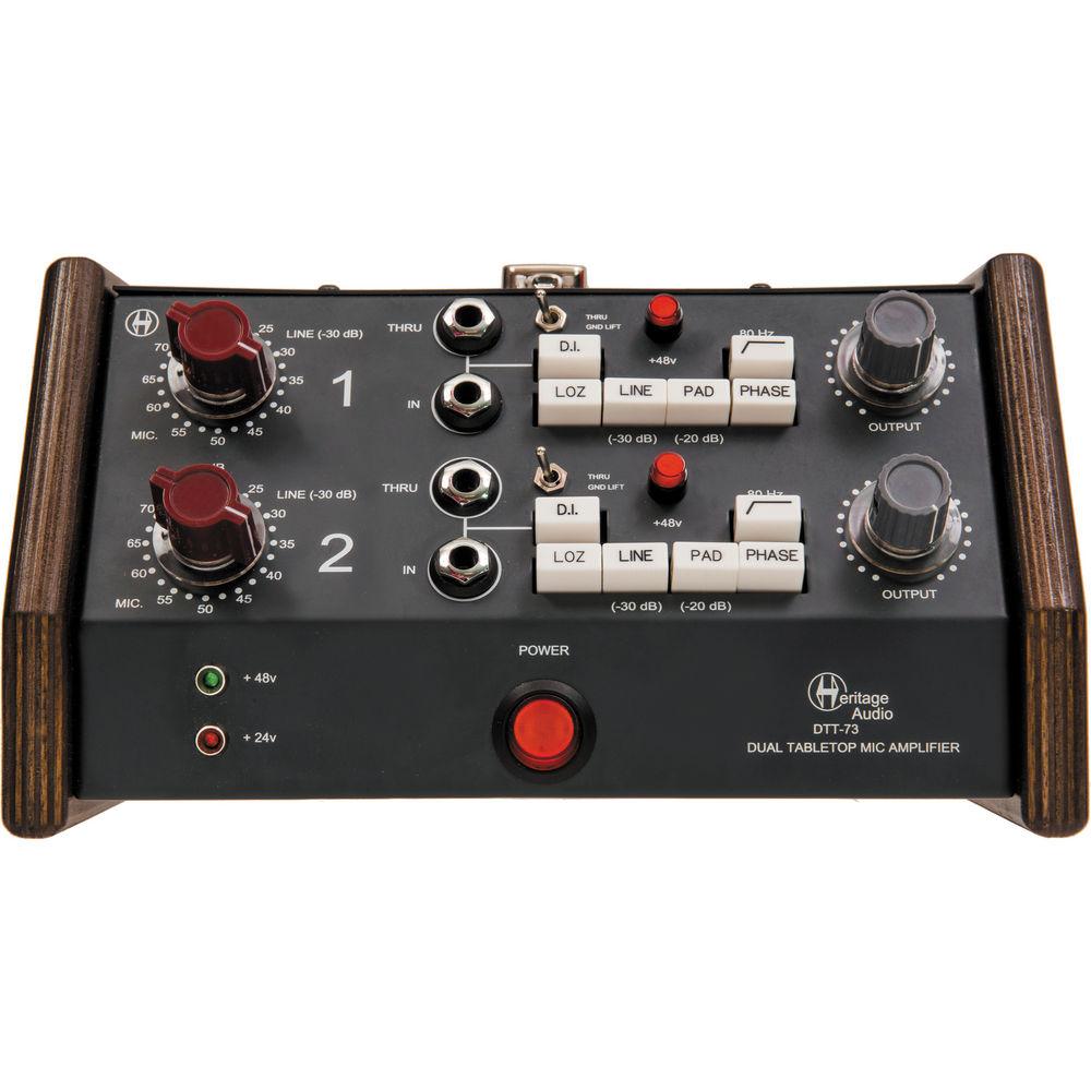Heritage Audio DTT-73 Dual Tabletop Microphone Preamplifier