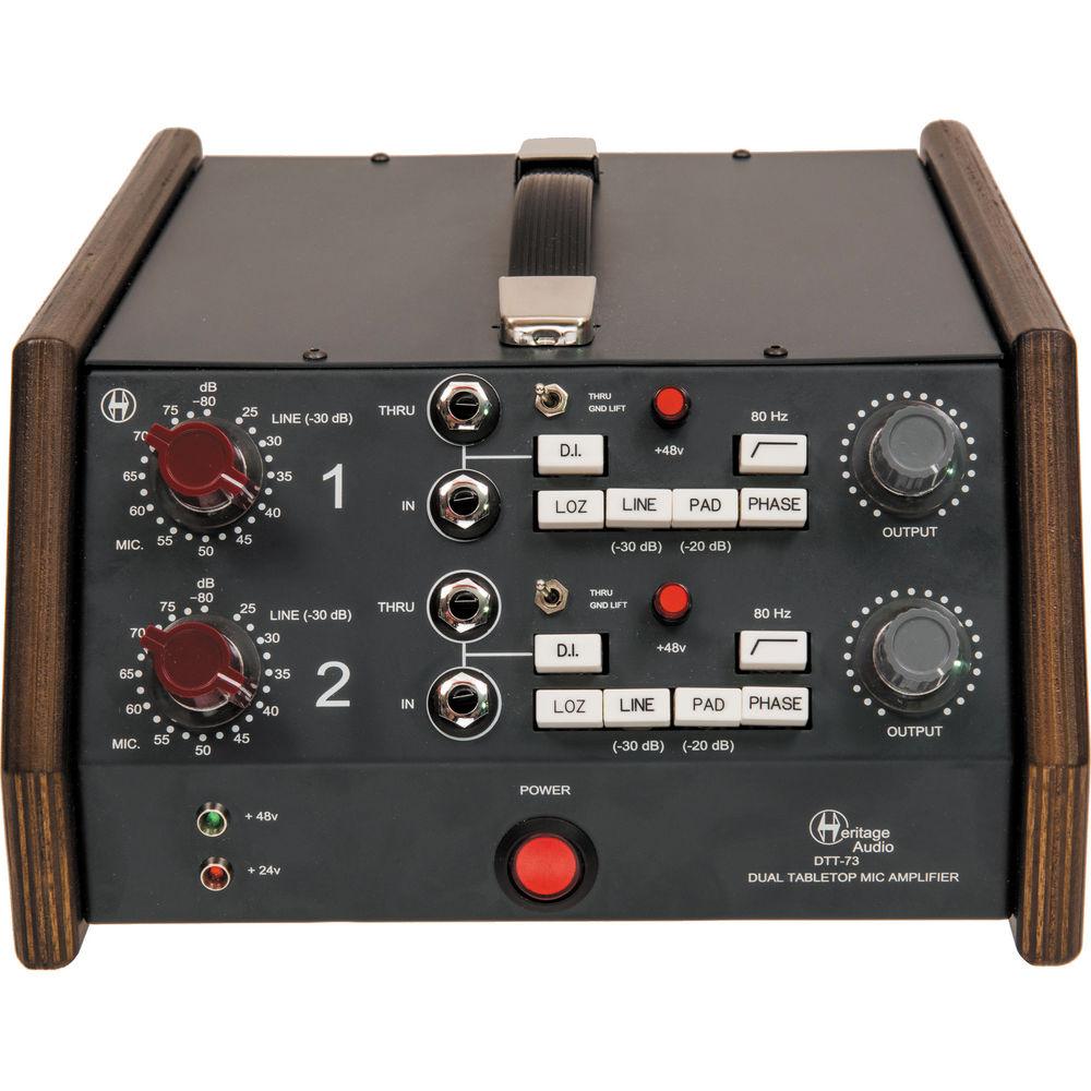 Heritage Audio DTT-73 Dual Tabletop Microphone Preamplifier