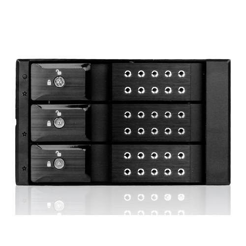 iStarUSA 2 x 5.25" to 3 x 3.5"SAS SATA 6 Gb s Trayless Hot-Swap Cage