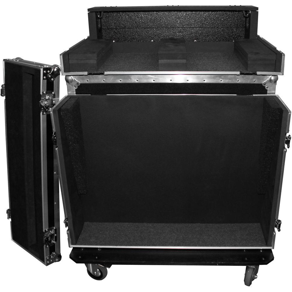 Odyssey Innovative Designs Flight Zone Behringer X32 Case with Doghouse Cable Cover Wheels