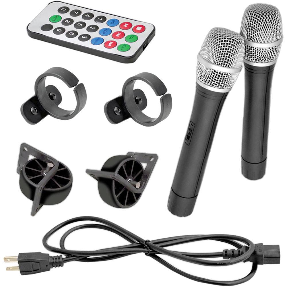 Pyle Pro PPHP129WMU 12" 1,000-Watt Bluetooth Streaming Portable Loudspeaker System with Dual Handheld Wireless Mics