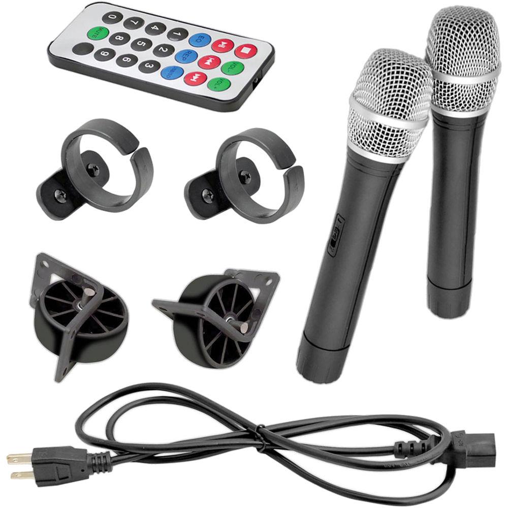 Pyle Pro PPHP159WMU 15" 800W Bluetooth Loudspeaker System with Dual Wireless Handheld Microphones