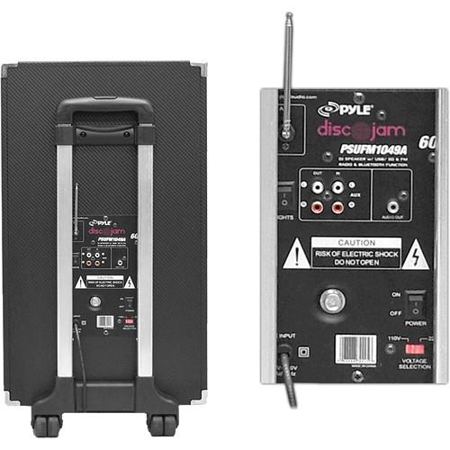 Pyle Pro PSUFM1049A 10" 2-Way 600 Watt Powered Disco Jam Speaker