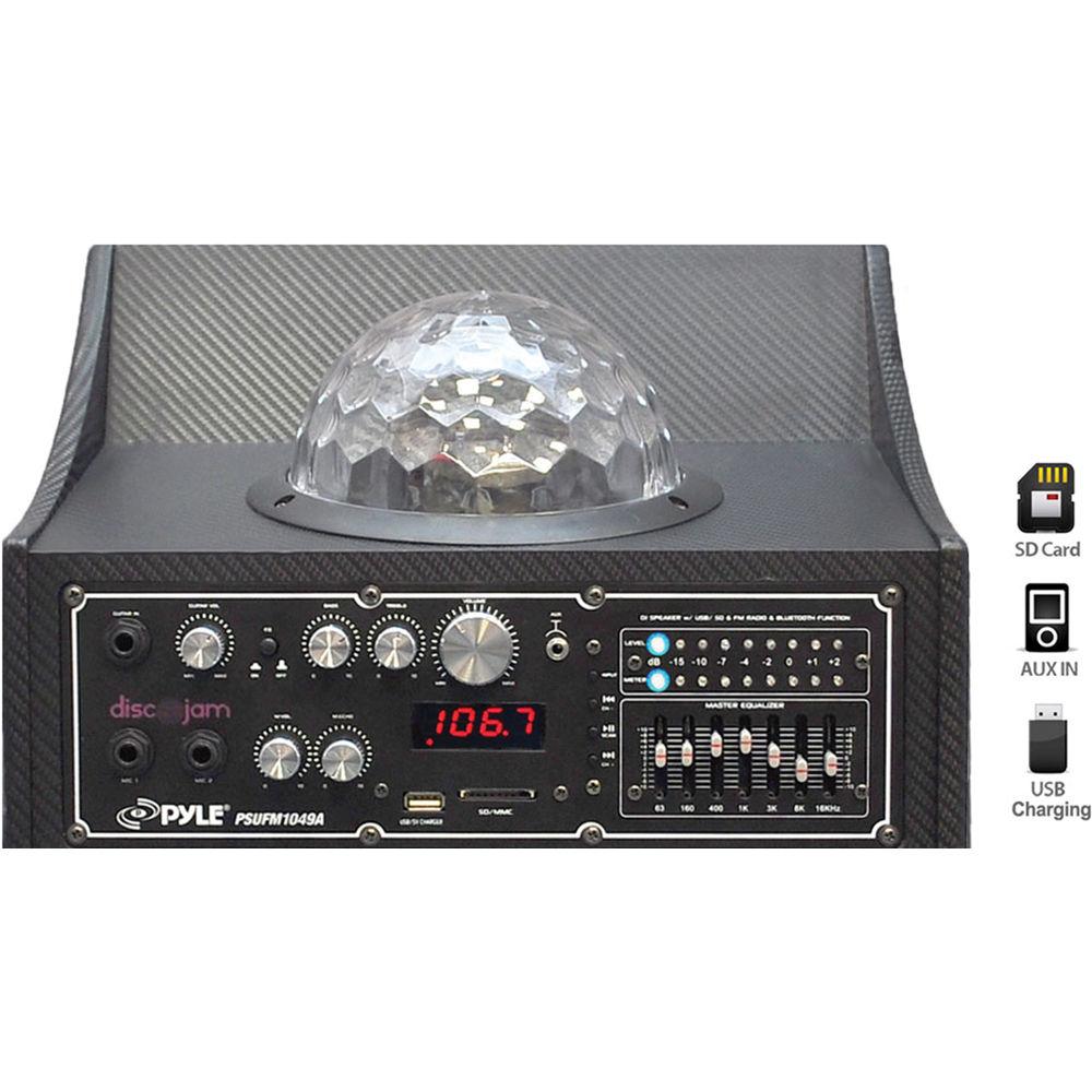 Pyle Pro PSUFM1049A 10" 2-Way 600 Watt Powered Disco Jam Speaker