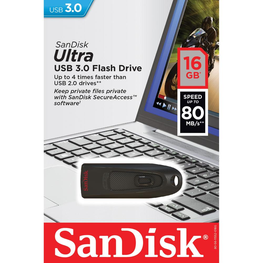 SanDisk 16GB Ultra USB 3.0 Flash Drive