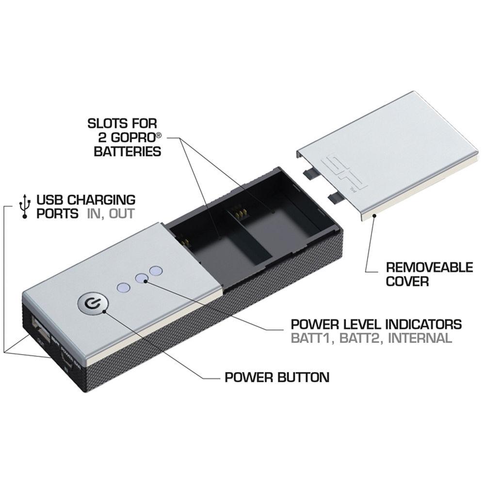 SP-Gadgets Power Bar Duo GoPro HERO Charging Station